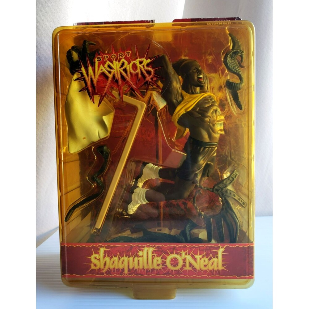 CRAZYWORKS SPORT WARRIORS SHAQUILLE O'NEAL  ACTION FIGURE No 49000 12"X8.5"X4.5"